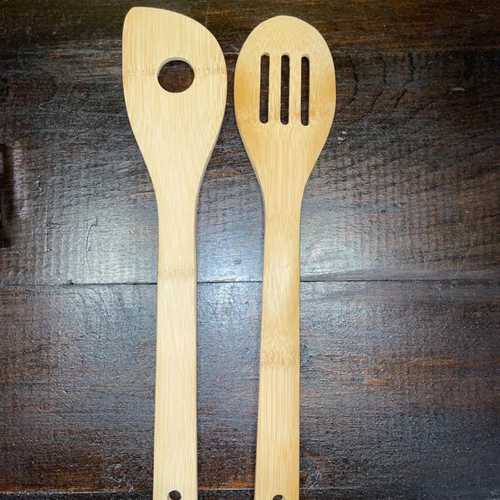 Christmas Bundle 2burned‎ Wooden Spoons & 1 Cookie Dough Snowflake Rolling Pin